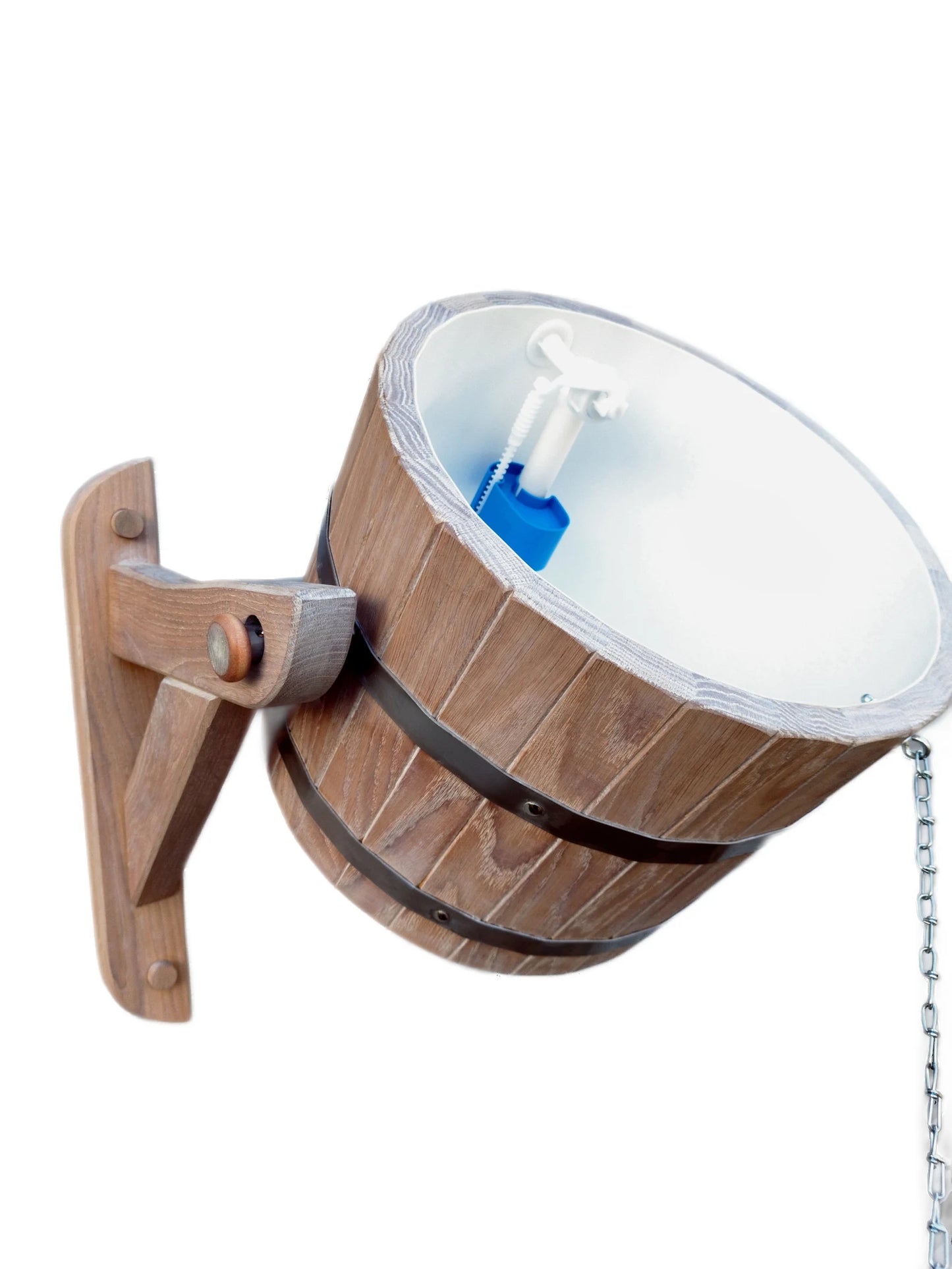 Bleached oak sauna bucket shower 20l