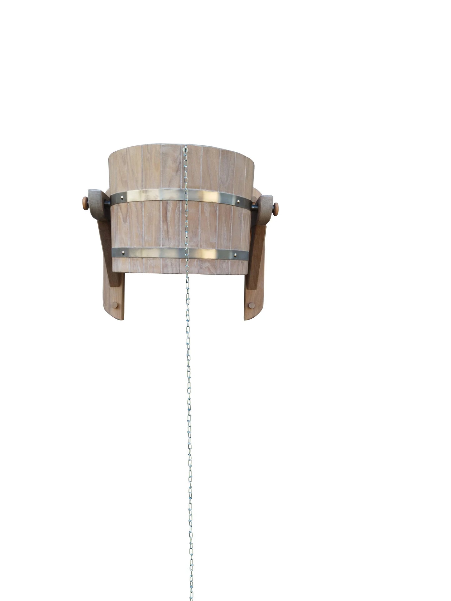 Bleached oak sauna bucket shower 20l