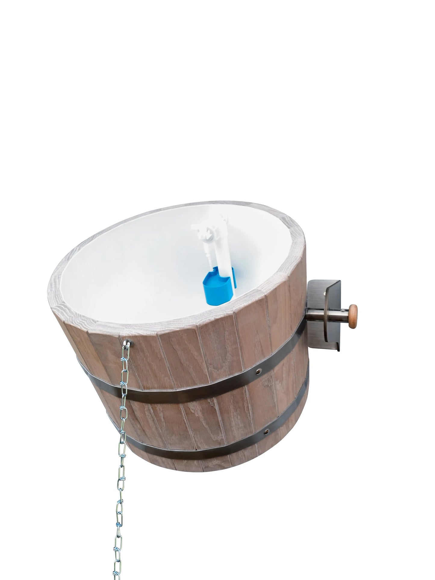 Bleached oak sauna bucket shower 20l (Whitewashed)