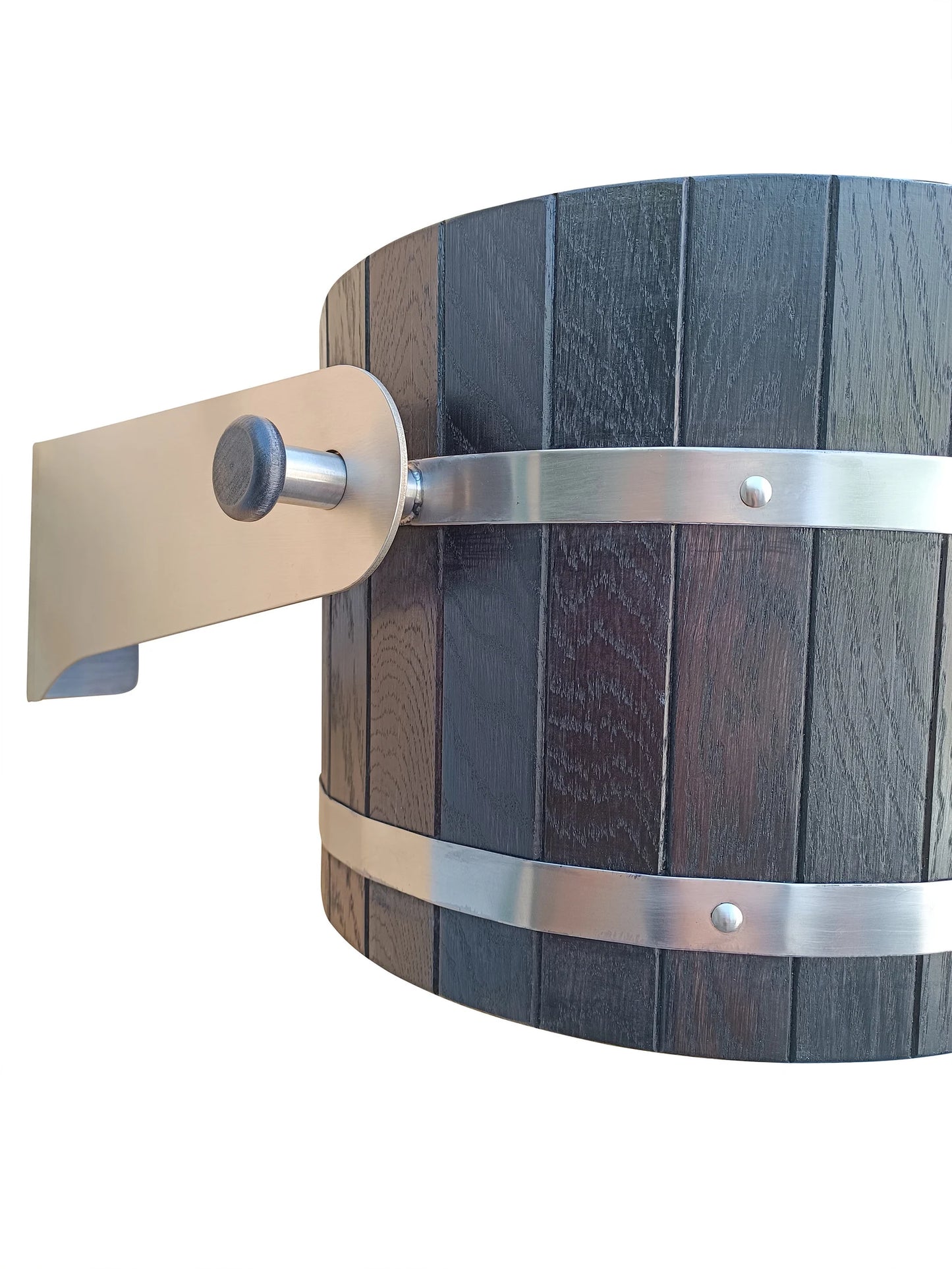 Black sauna waterfall bucket 12l/ 20l/30l (stainless steel holders)