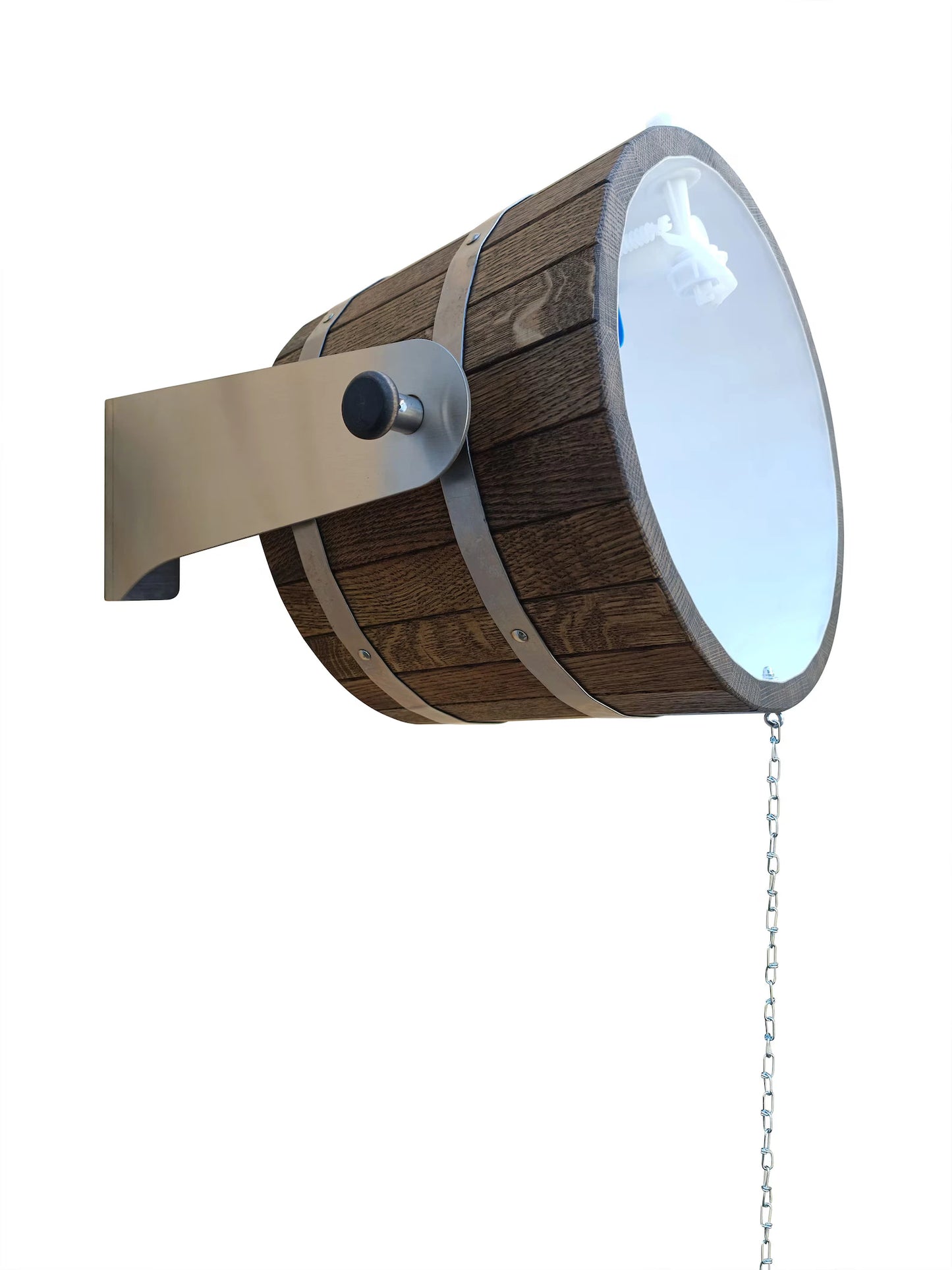 Dark bown oak sauna bucket shower 20l