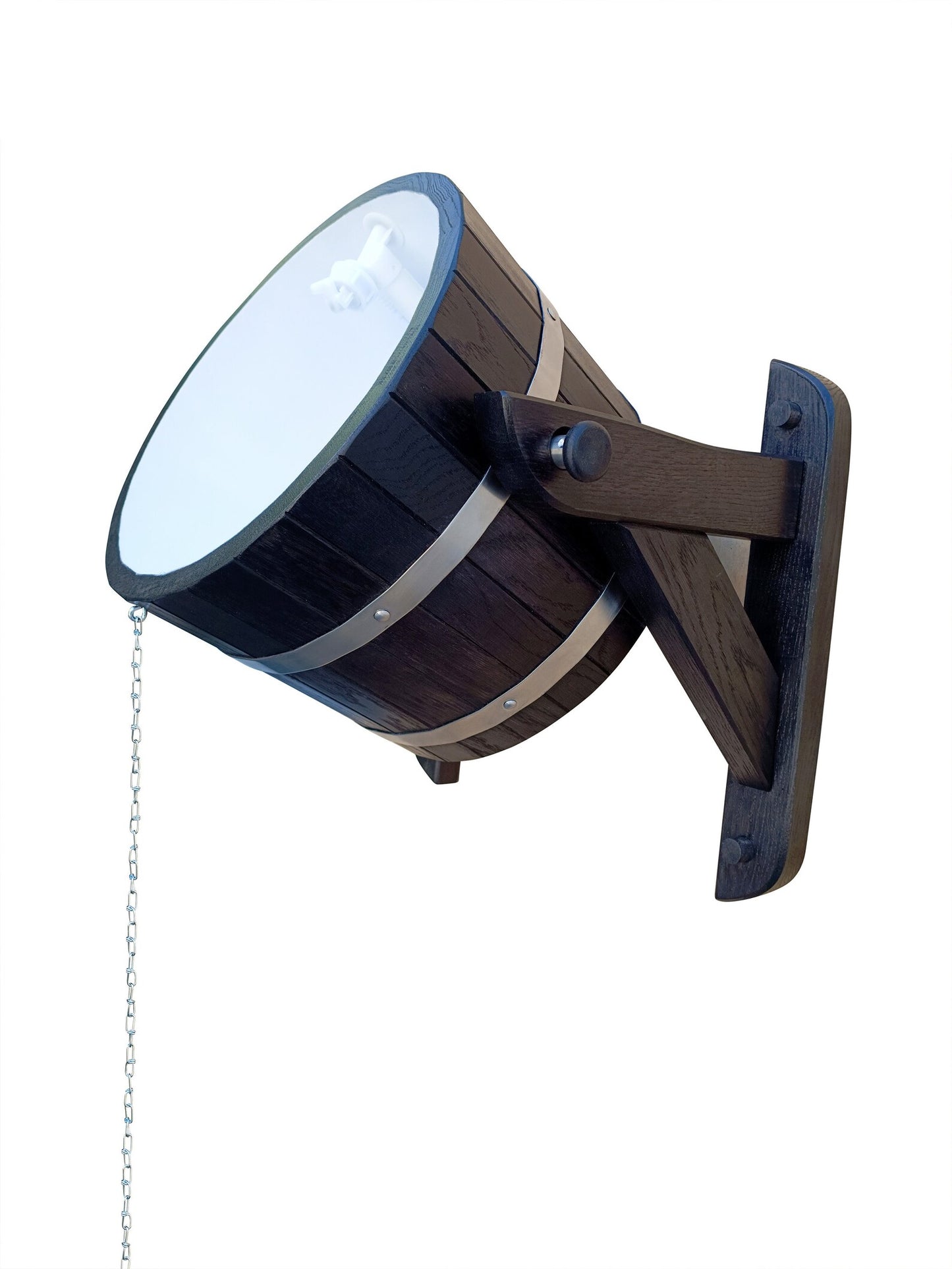 Black oak sauna bucket shower 20l