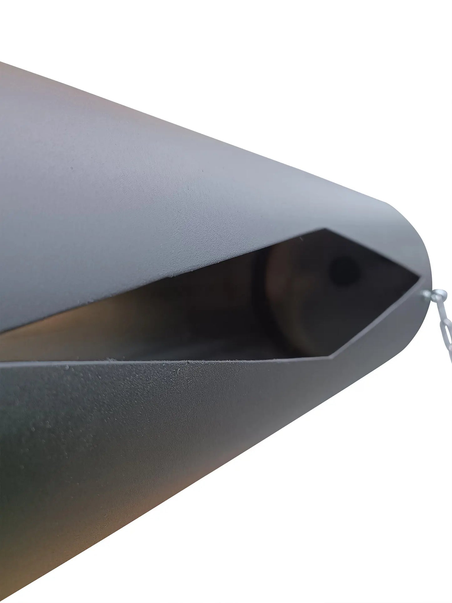 Black horizontal self spilling bucket 15l (stainless steel)