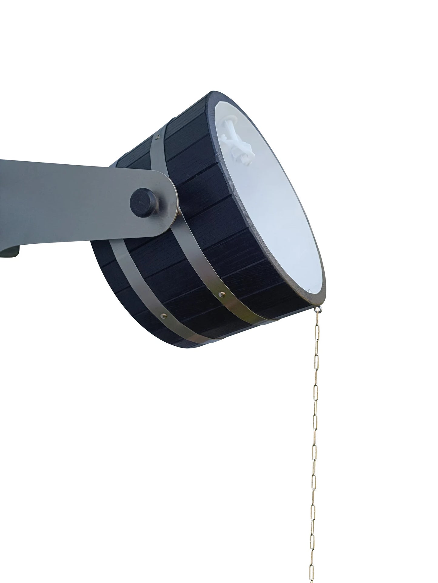 Black oak self spilling bucket 12l with stainless steel holders