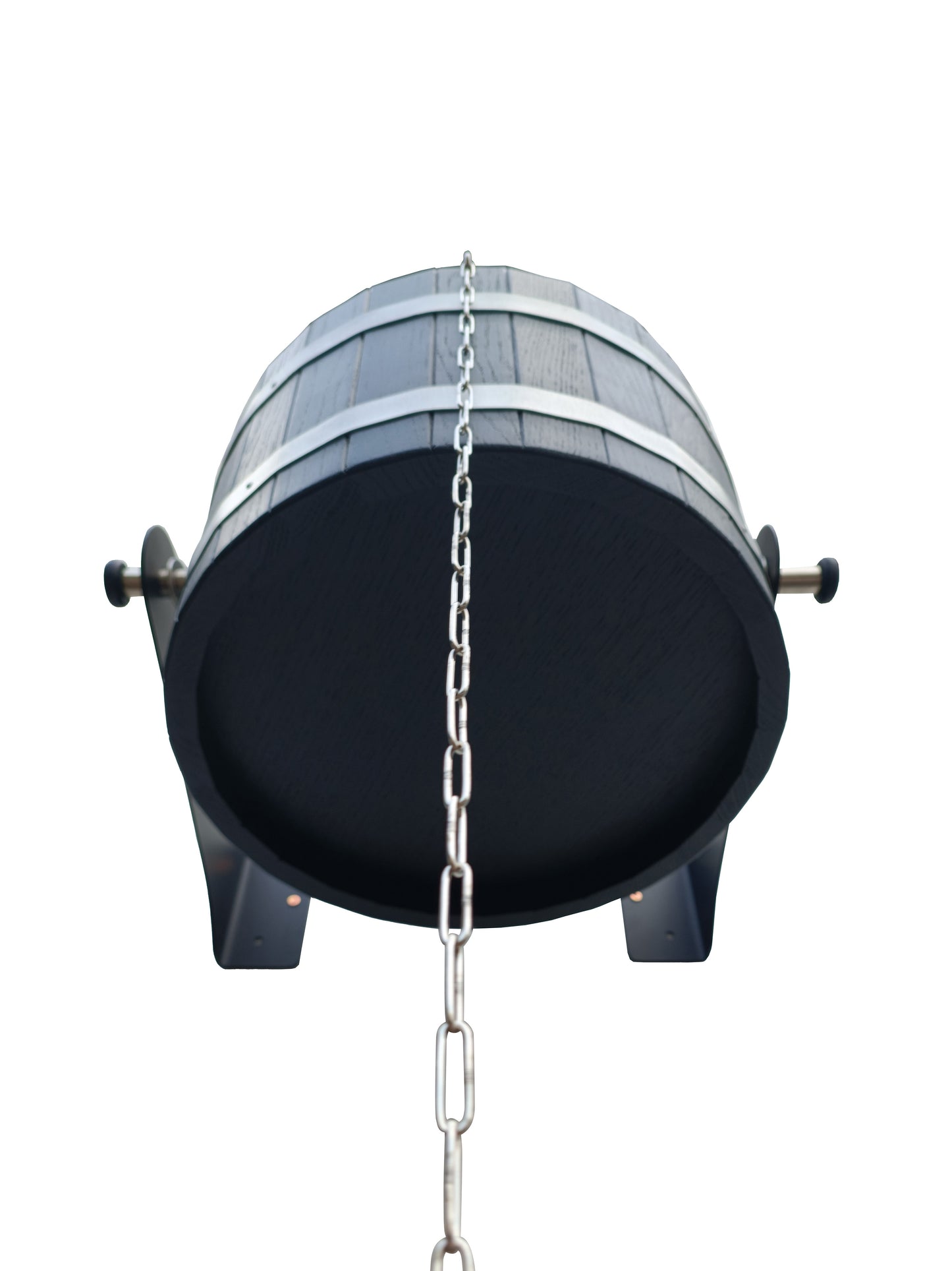 Black oak self spilling bucket 12l  with black stainless steel holders