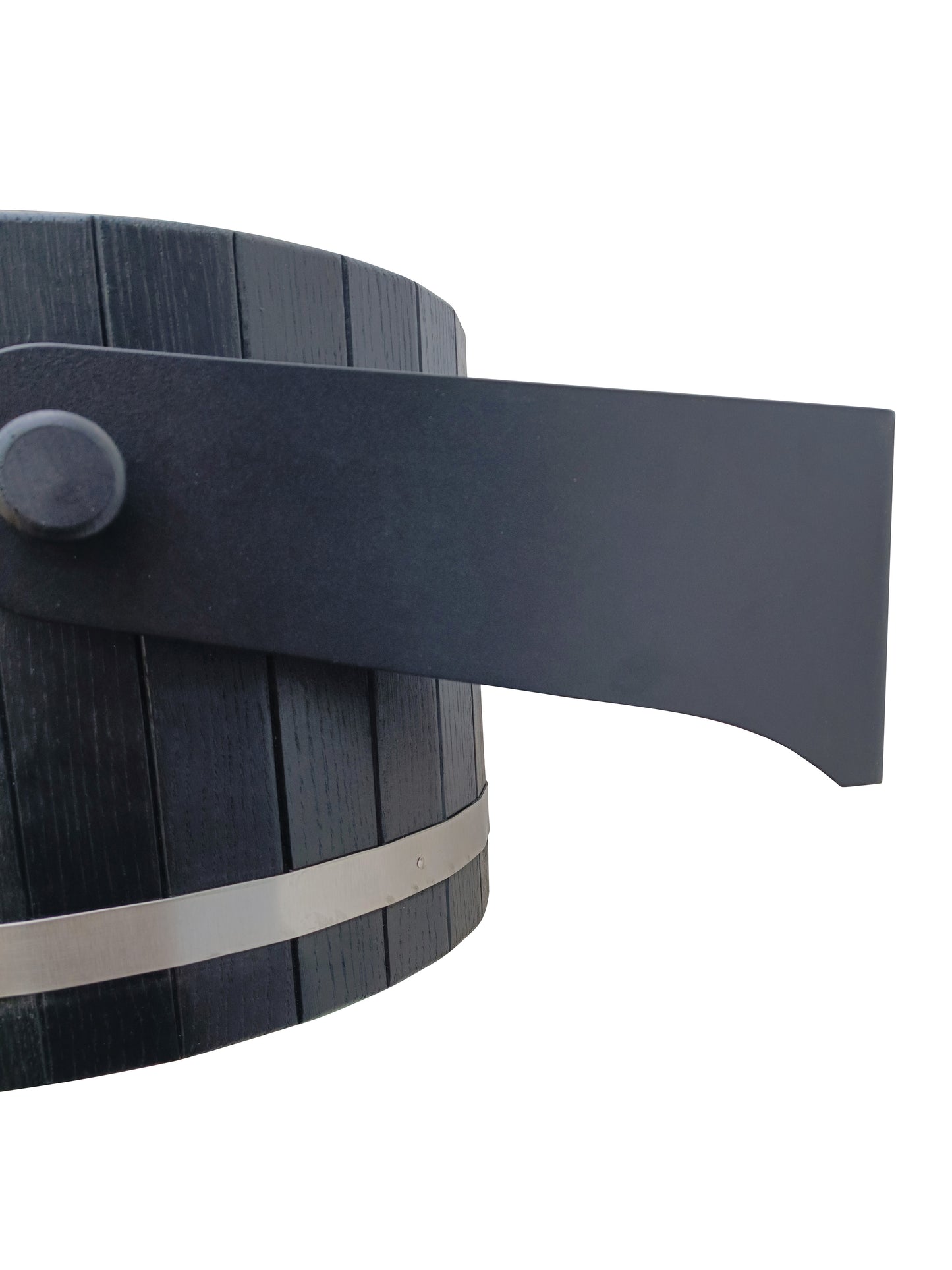 Black oak sauna bucket shower 20l ( full black)