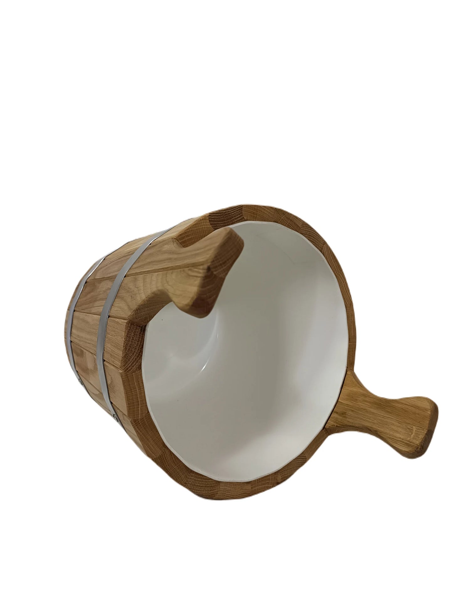 Sauna  bucket with lid for Steaming Brooms 12l