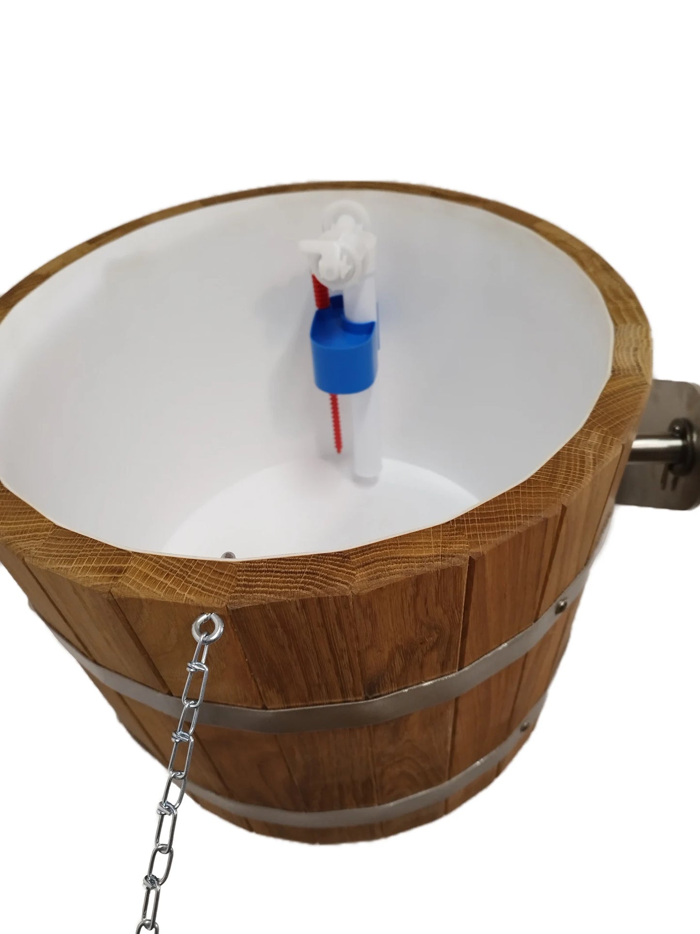 Sauna bucket shower 20l with stainless steel holders