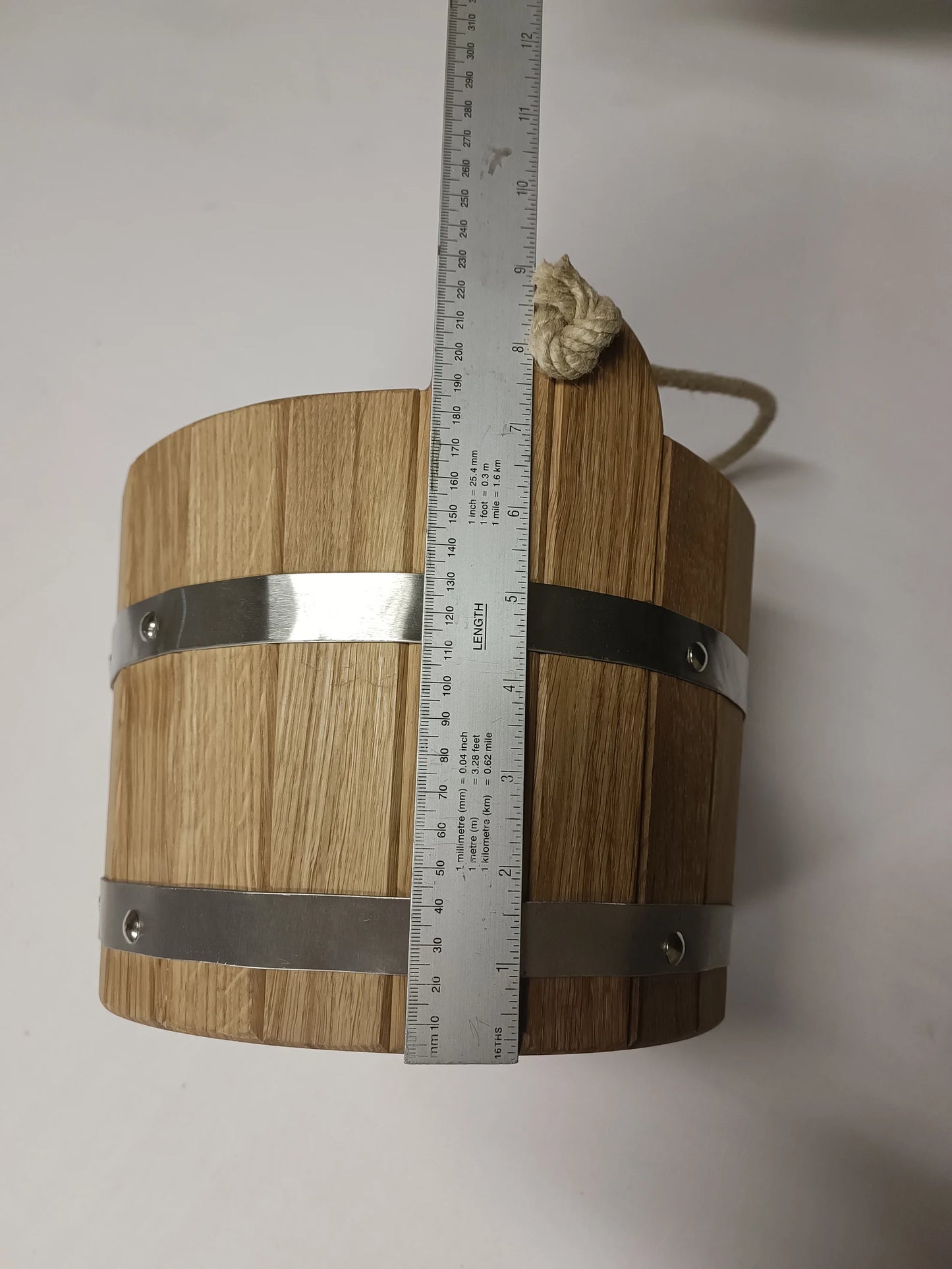 Small oak bucket for sauna ( 5l )
