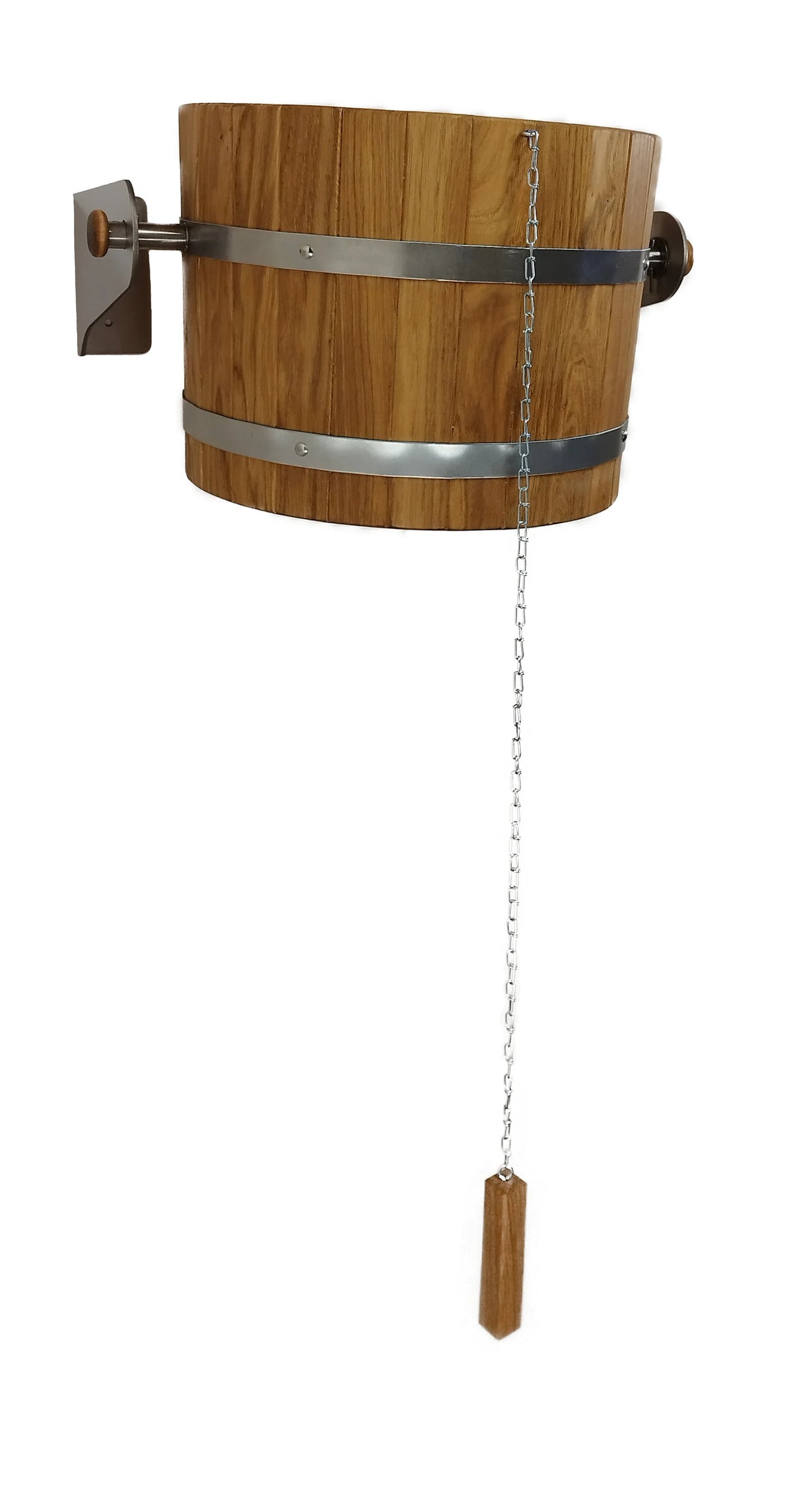 Sauna bucket shower 20l with stainless steel holders