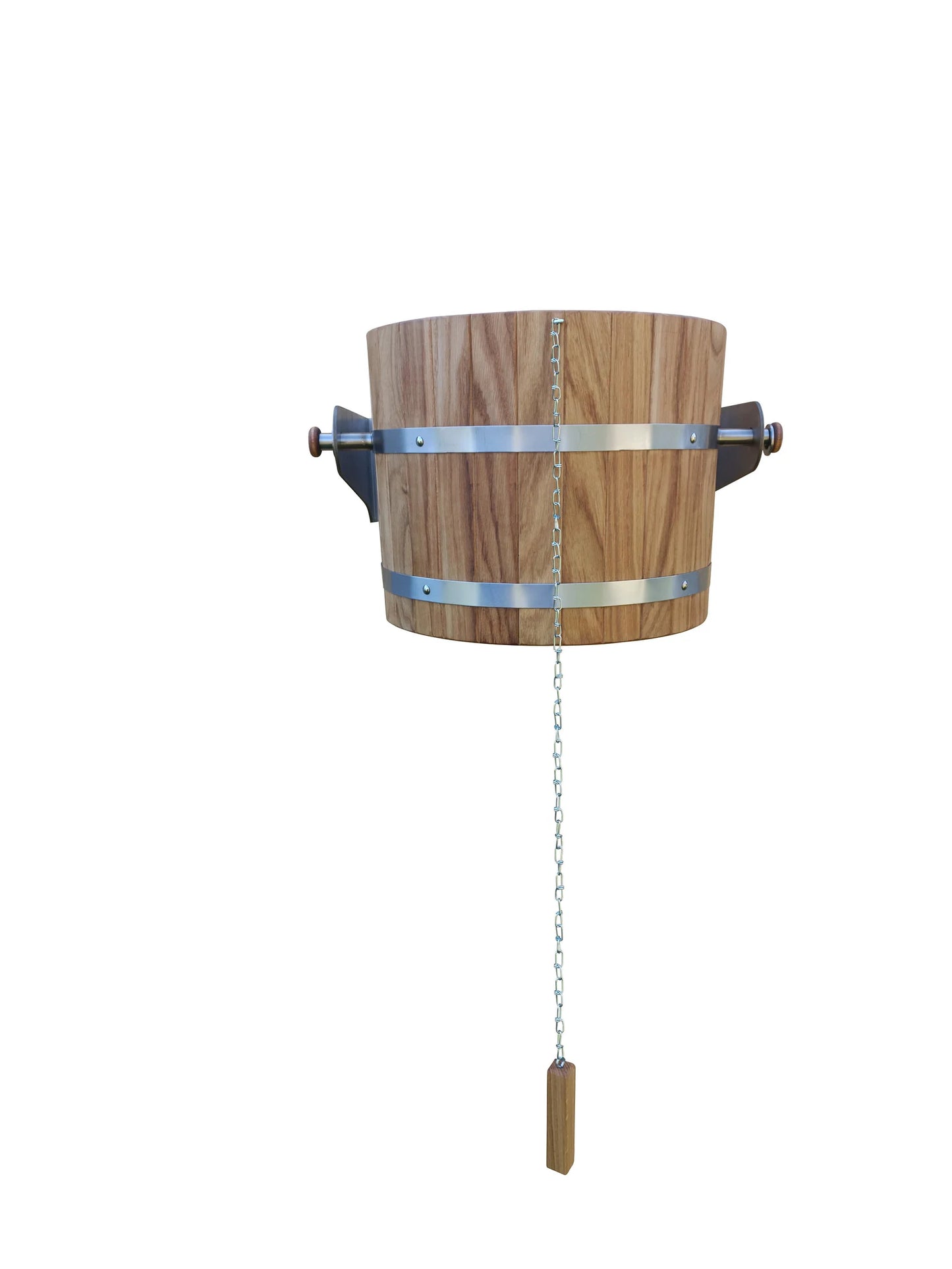 Sauna extreme shower 30l (oak) stainless steel wall holders