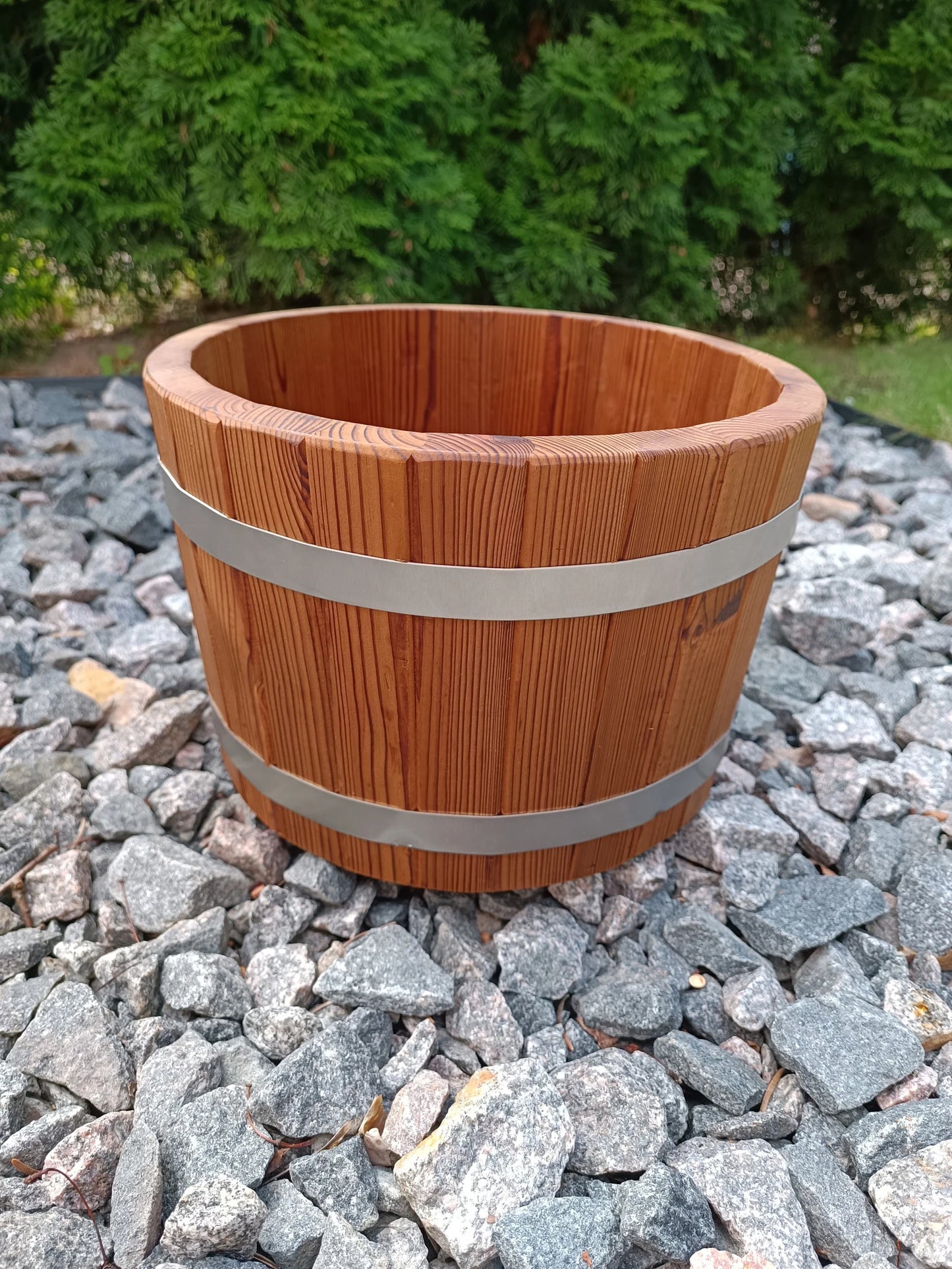 Wooden flower  pot / Flower planter /  indoor, outdoor.