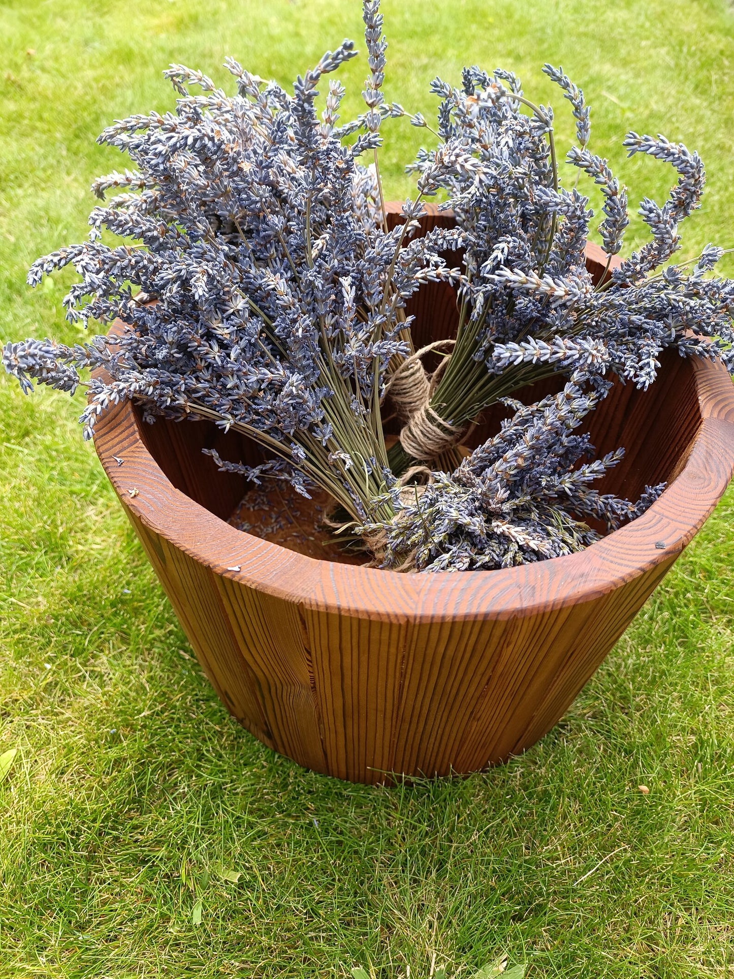 Thermowood flower small pot / Flower planter/  indoor, outdoor.