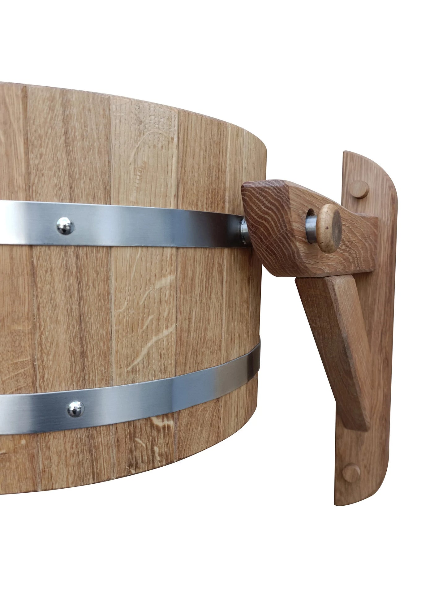 Sauna cold water shower (oak) 12l  with rope pull