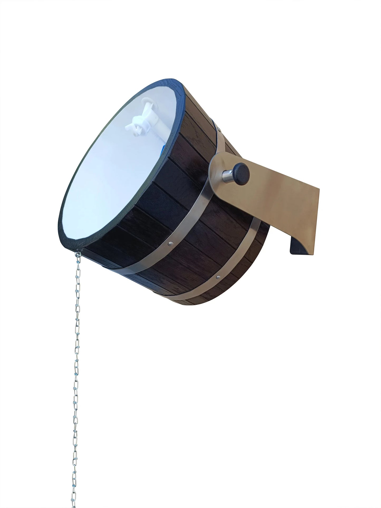 Black sauna waterfall bucket 12l/ 20l/30l (stainless steel holders)