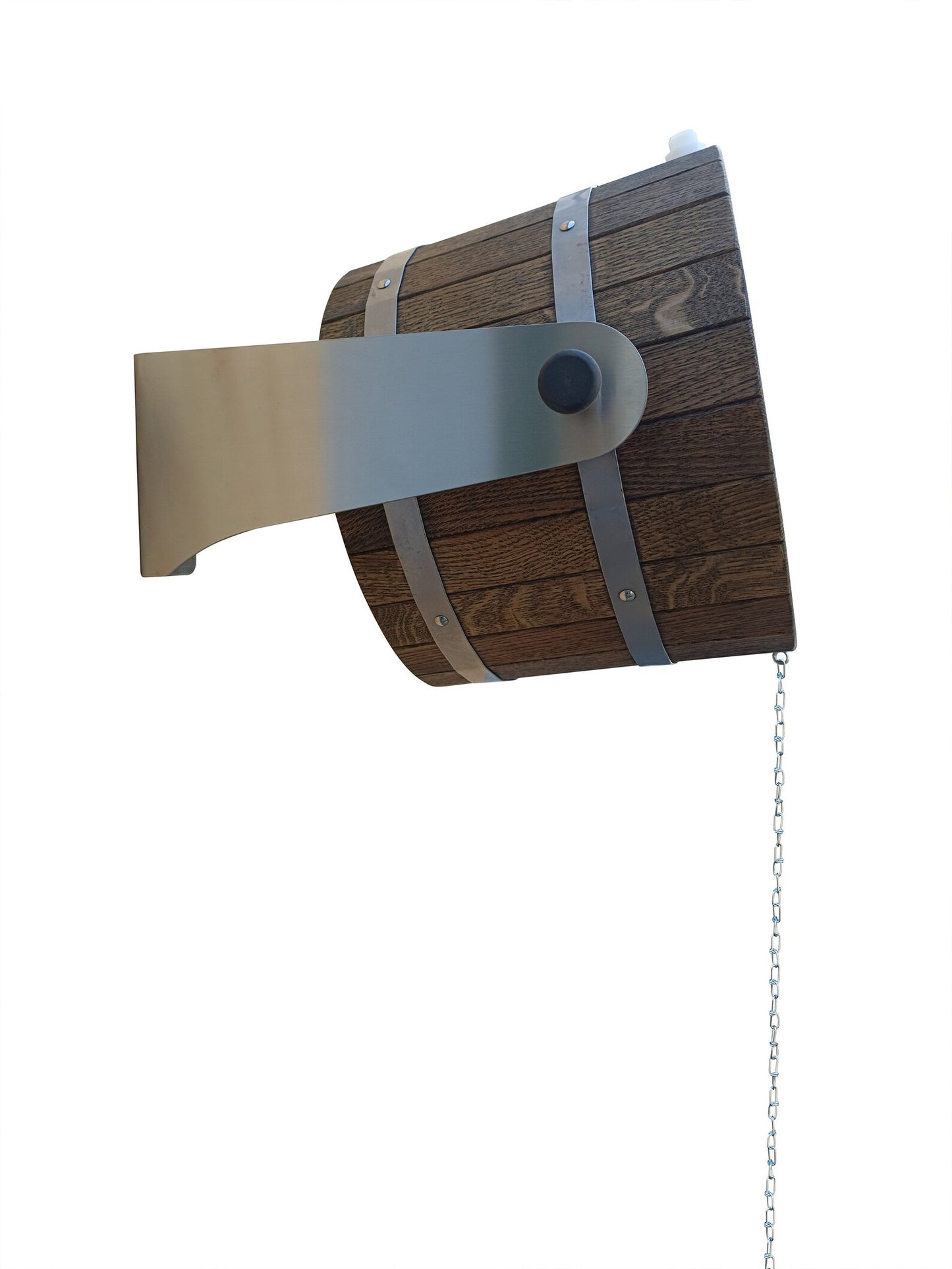Dark bown oak sauna bucket shower 20l