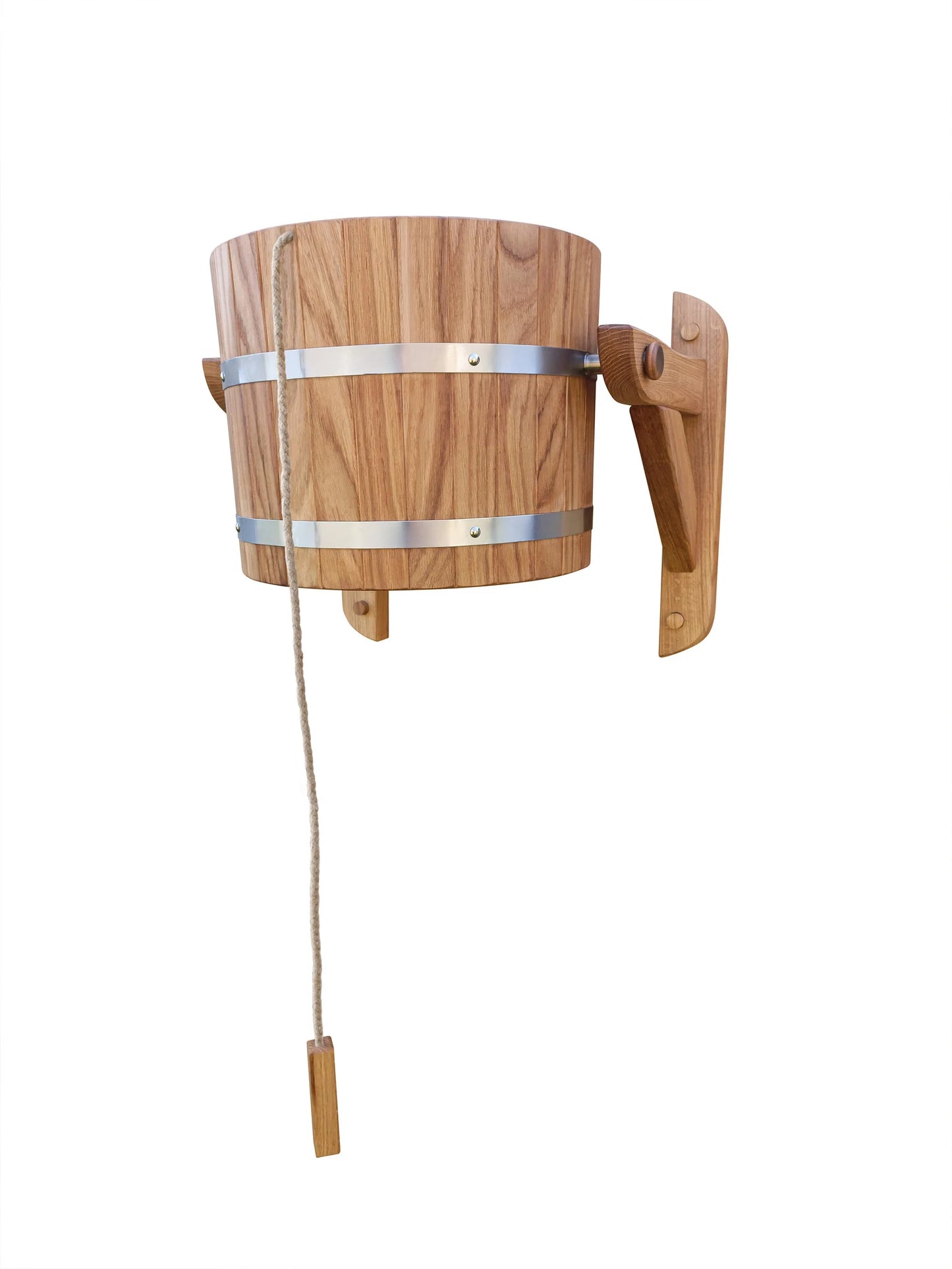 sauna waterfall 30l (oak) rope pull