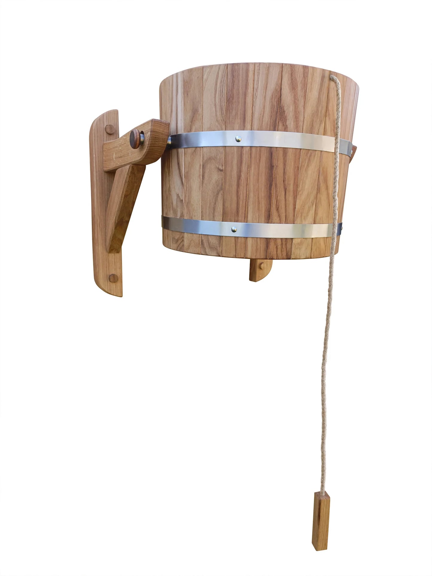 sauna waterfall 30l (oak) rope pull