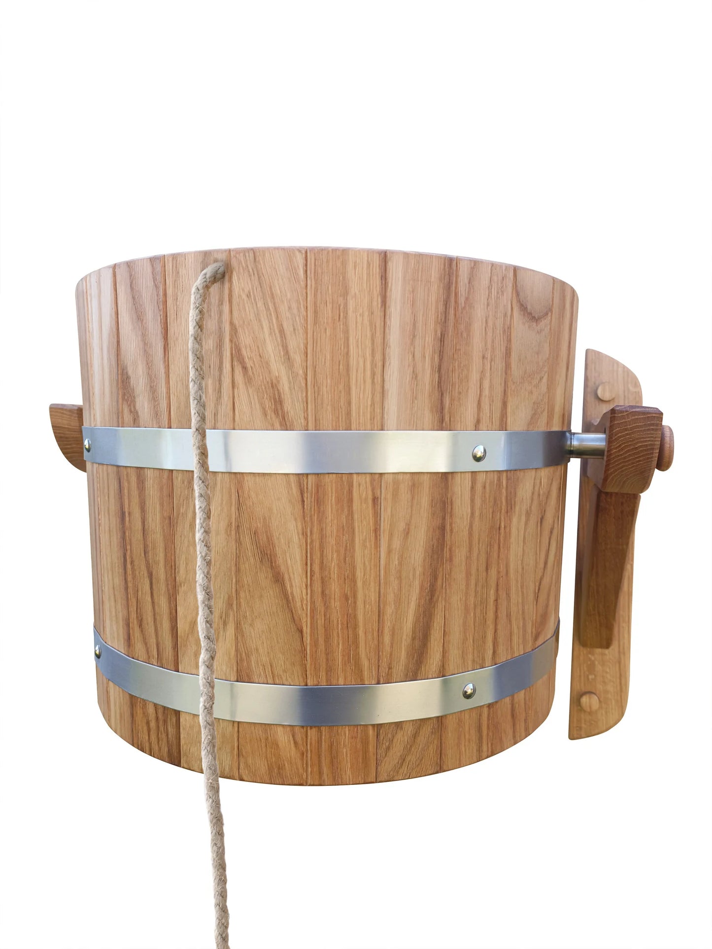 sauna waterfall 30l (oak) rope pull