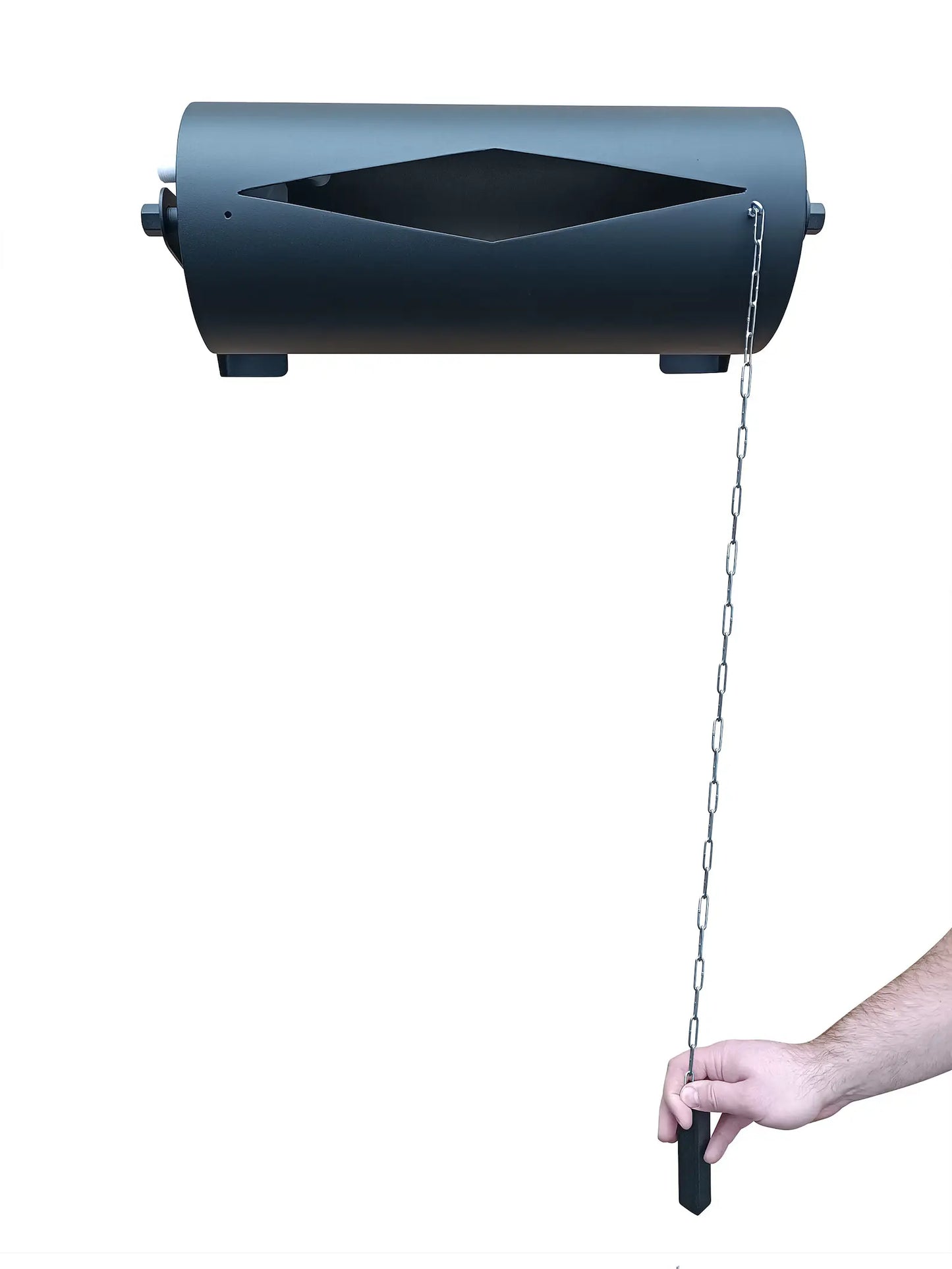 Black horizontal self spilling bucket 15l   (stainless steel)