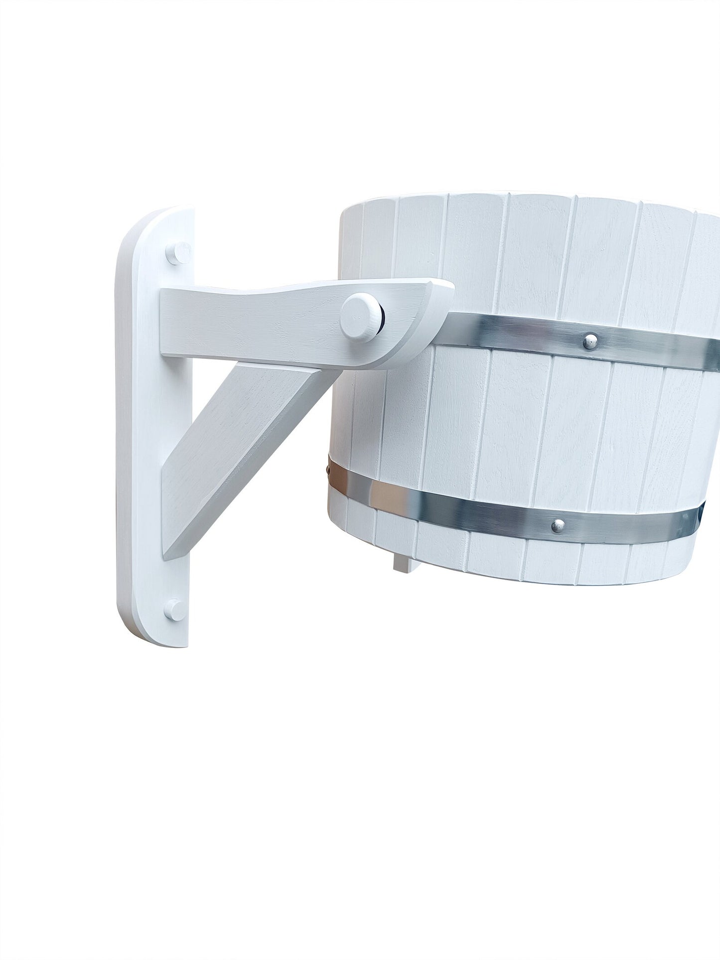 White oak sauna bucket shower 20l