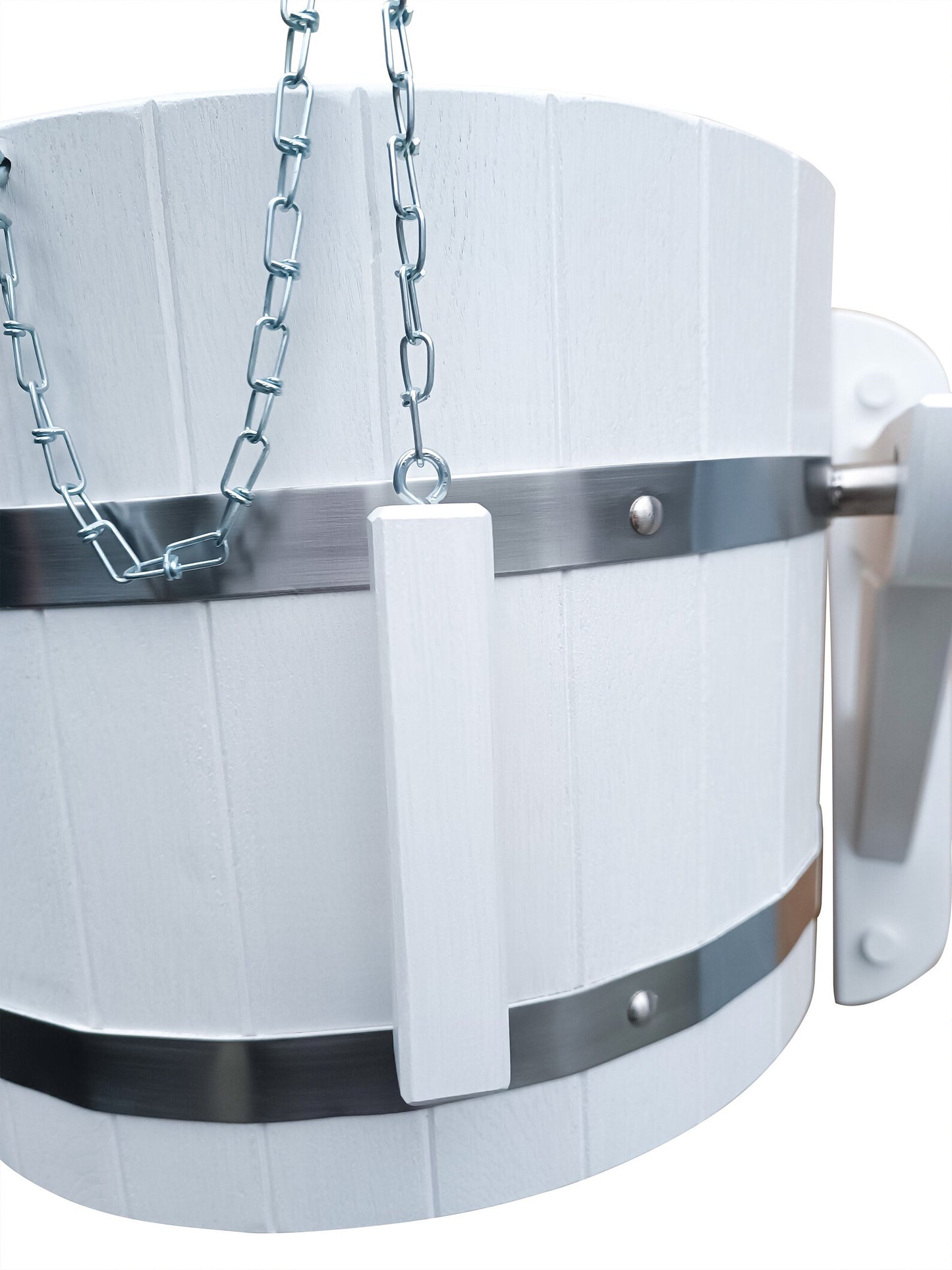 White oak sauna bucket shower 20l