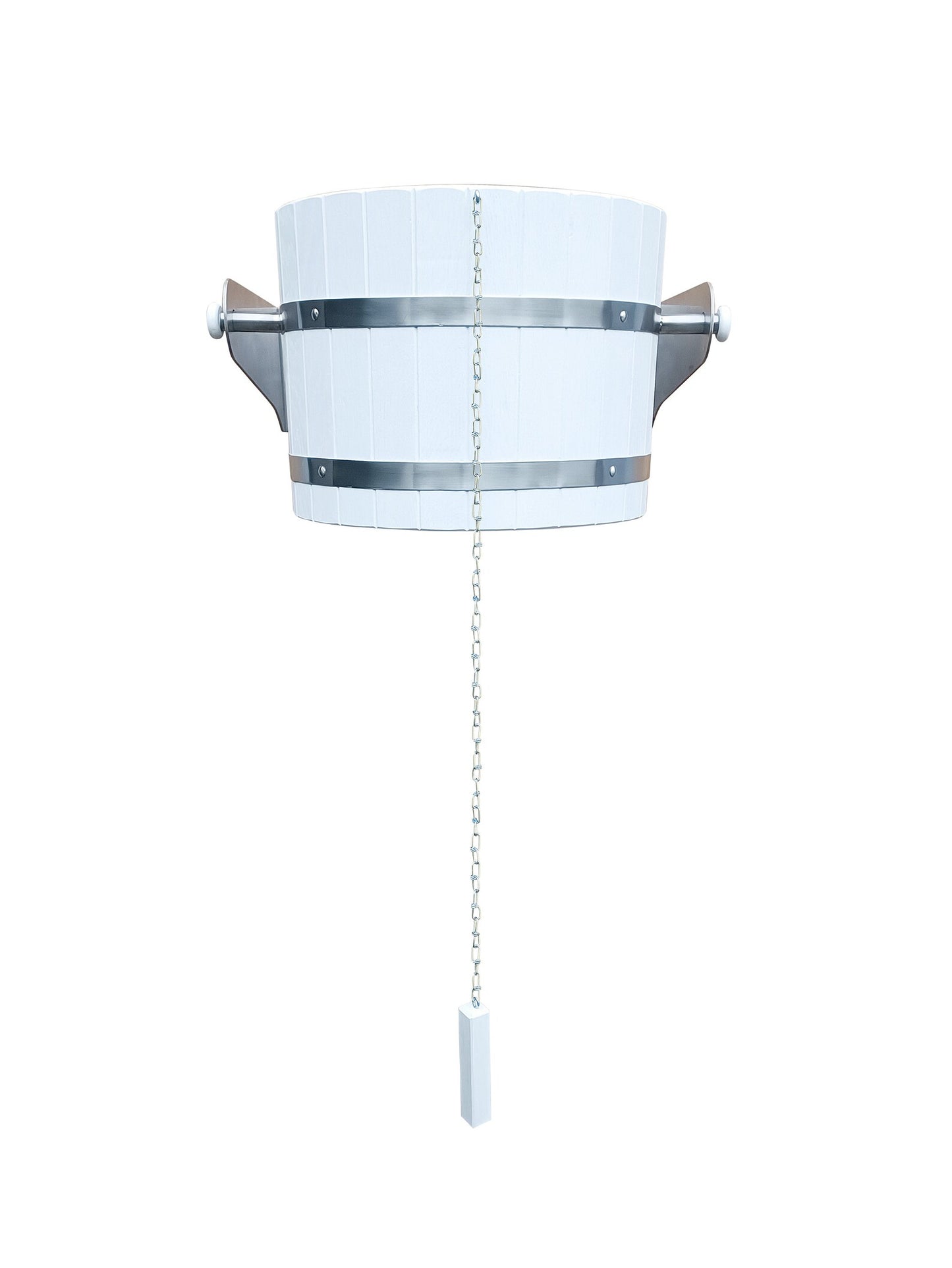 white  oak sauna bucket shower 20l