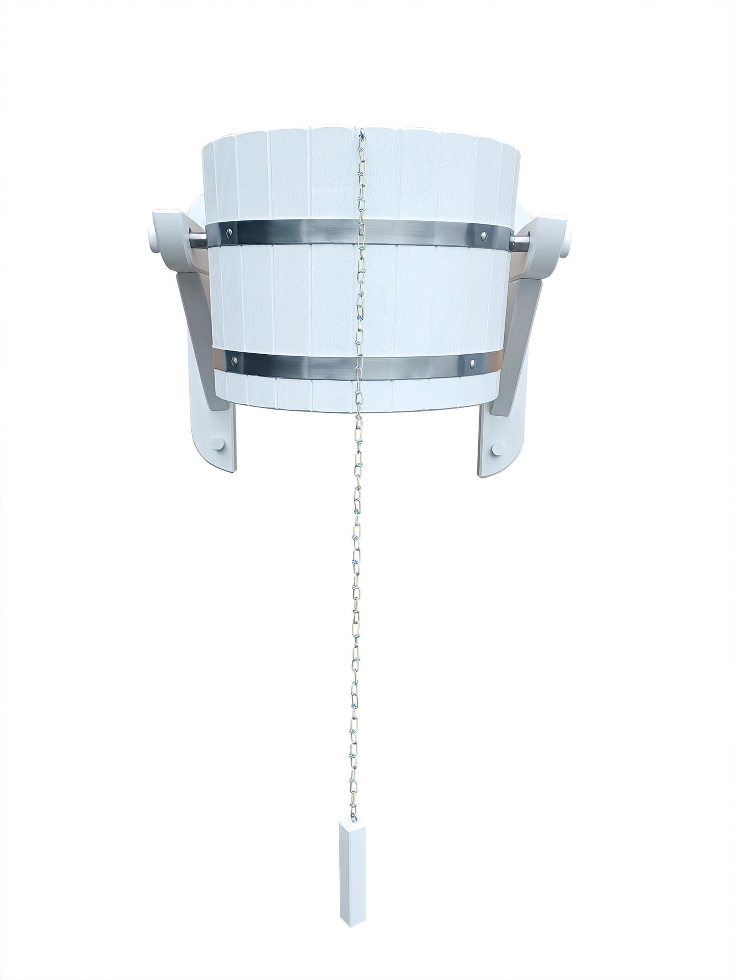 White oak sauna bucket shower 20l