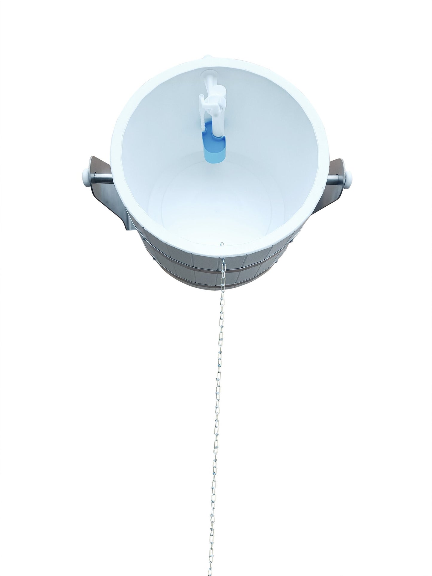 white  oak sauna bucket shower 20l