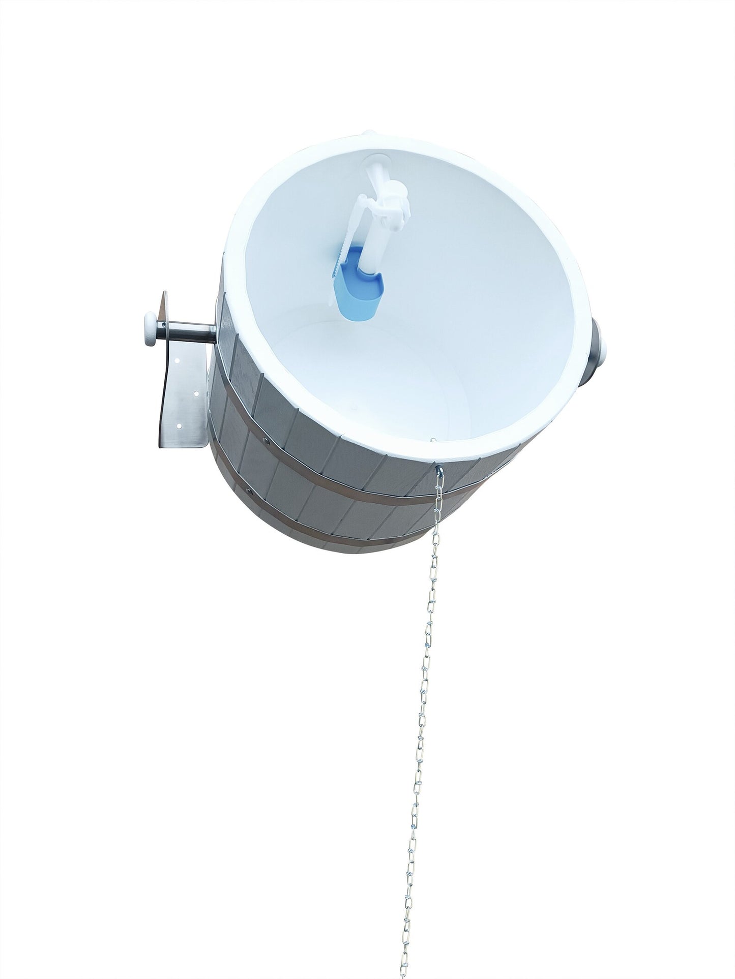 white  oak sauna bucket shower 20l