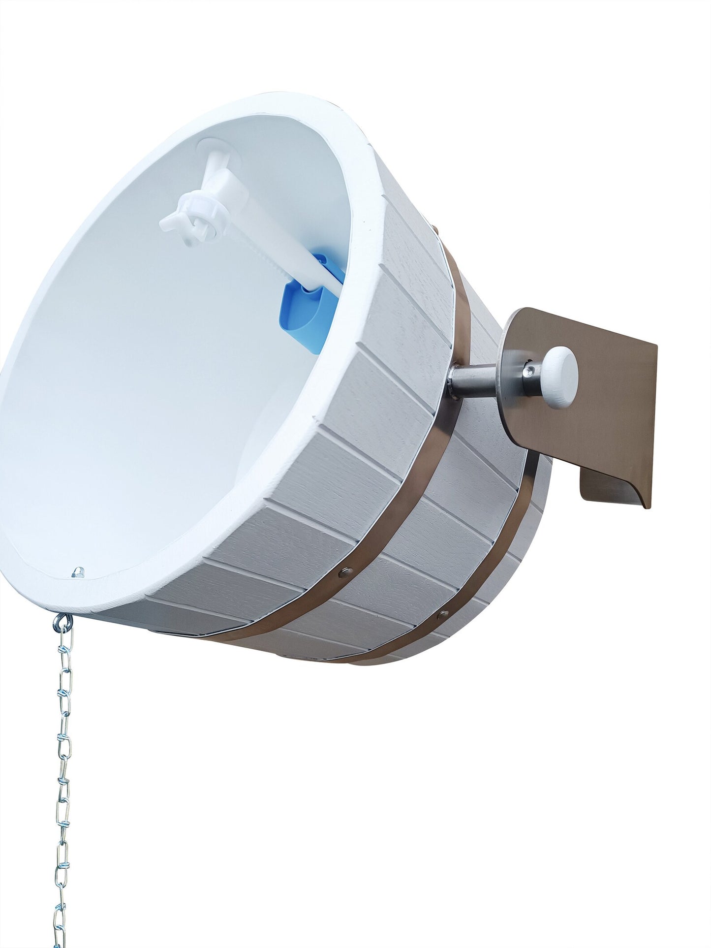 white  oak sauna bucket shower 20l
