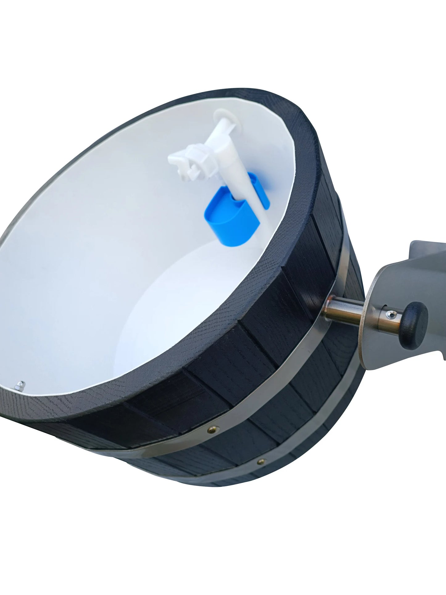 Black oak self spilling bucket 12l  with stainless steel holders