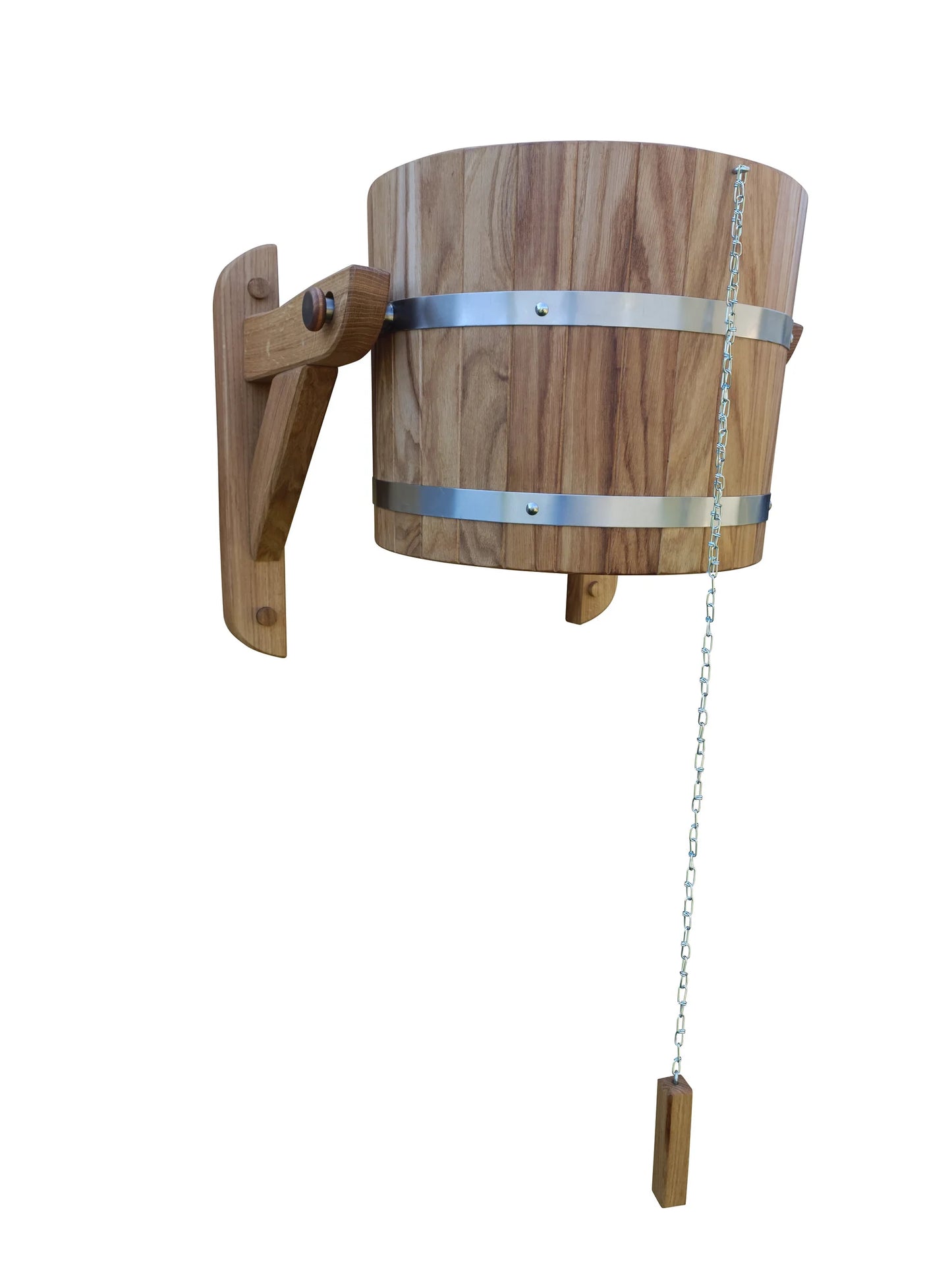 Oak sauna waterfall shower 12/ 20/ 30 litres
