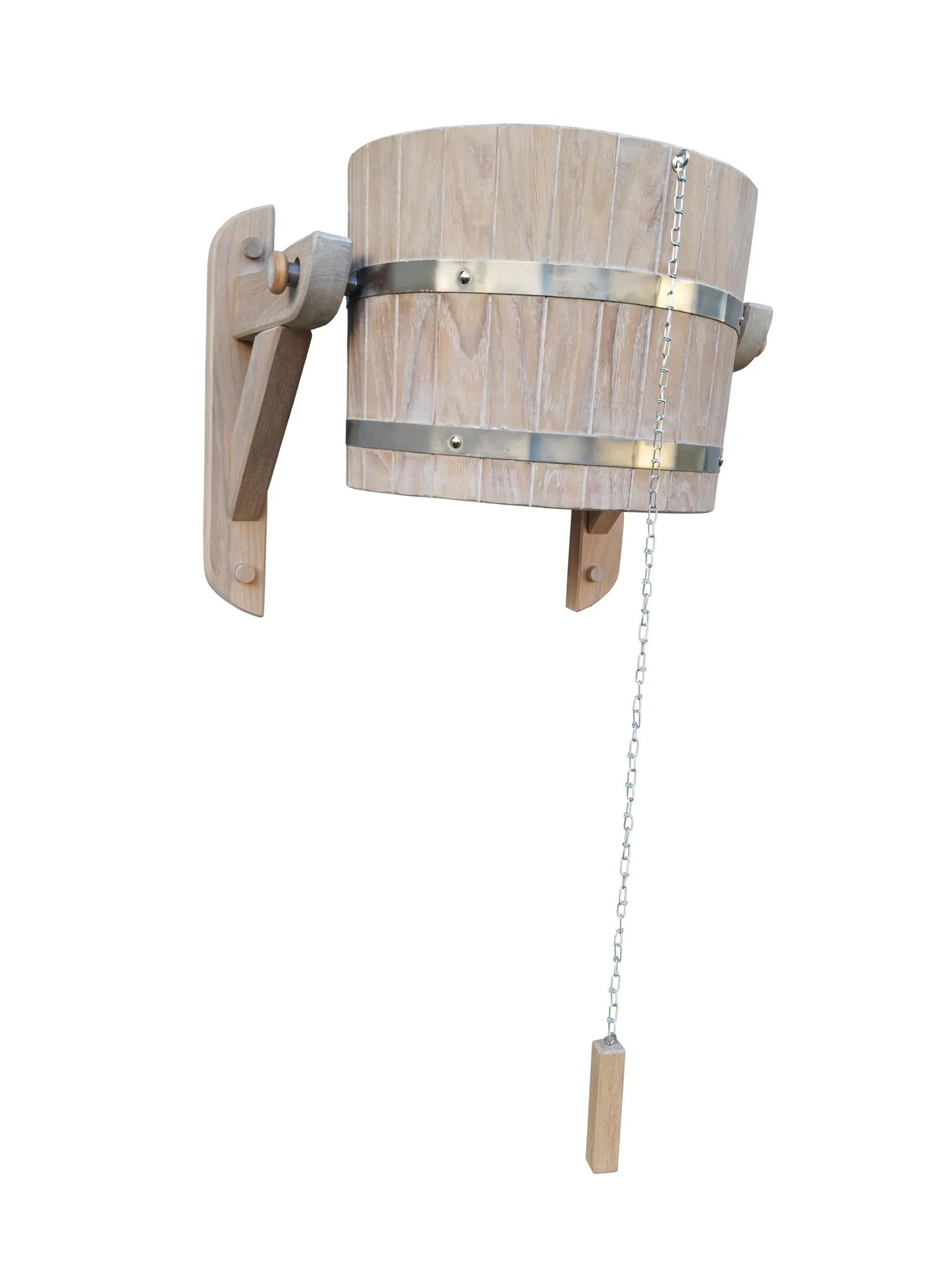 Sauna waterfall  with wooden (oak) holders in 5 colours (20 litres)