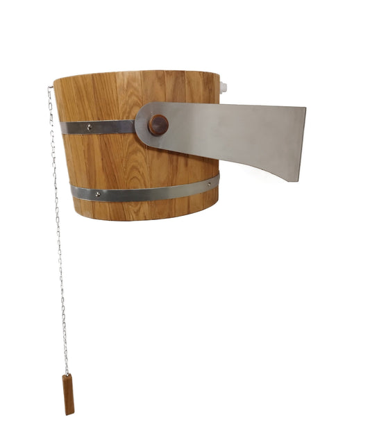 Sauna bucket shower 20l with stainless steel holders