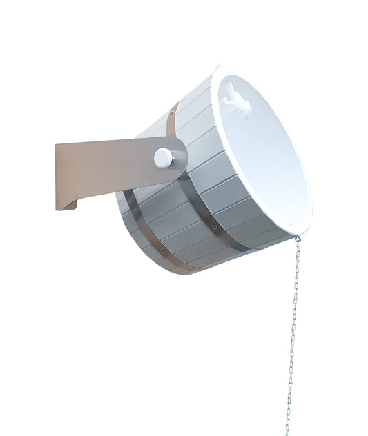 white  oak sauna bucket shower 20l